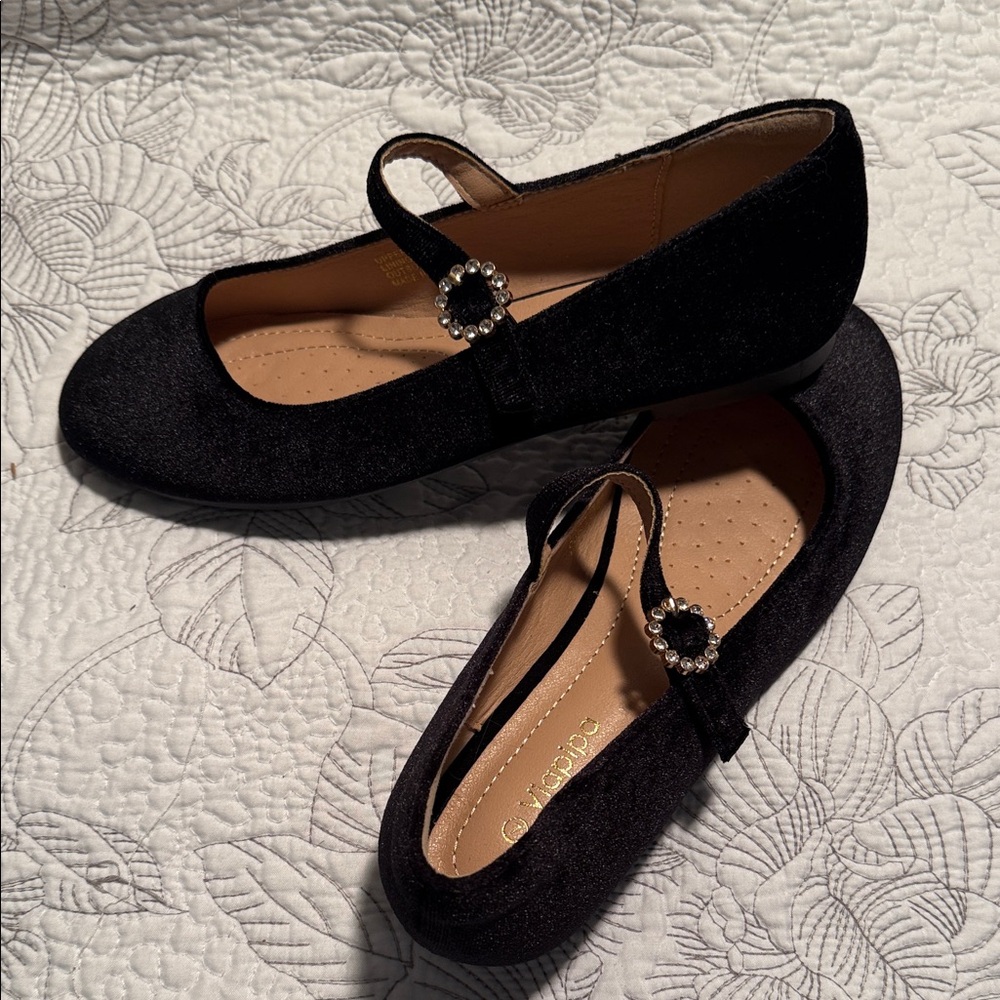 Viapipa Black Mary Jane Flats - Picture 6 of 8